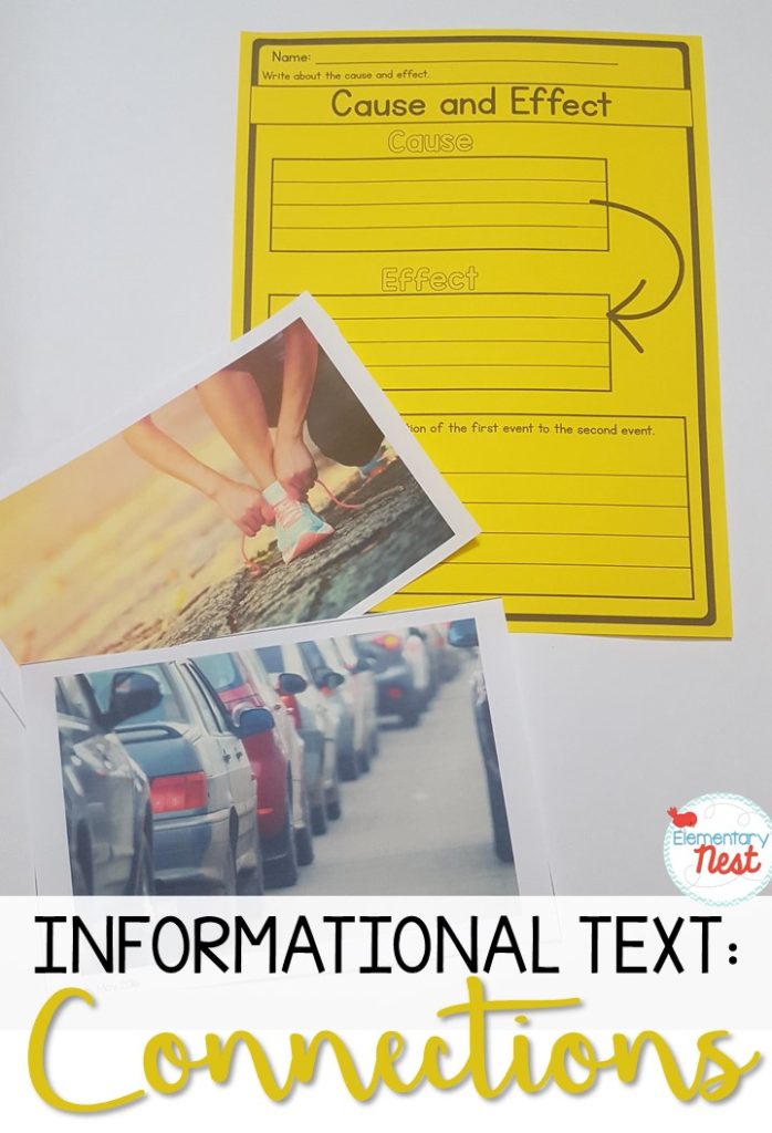 Connections in informational text cause and effect worksheet.