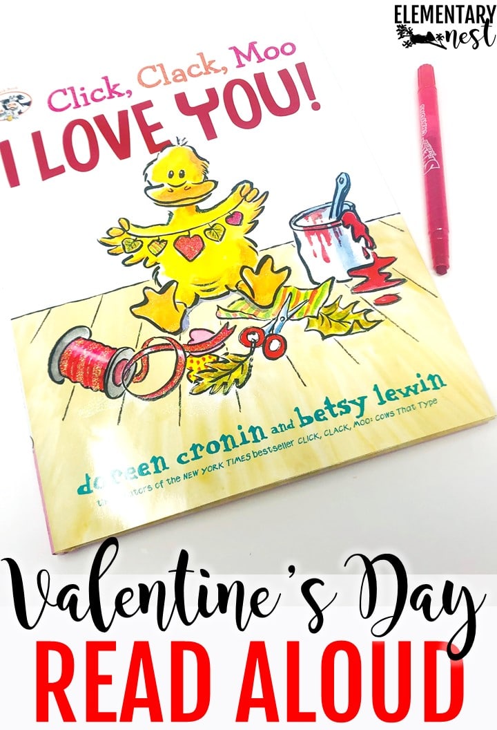 Click Clack Moo I Love You- Valentine's Day Books for kids- a collection of read aloud ideas for Valentine's Day.