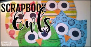 DIY scrapbook paper owls
