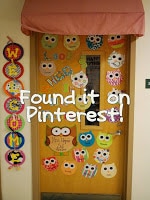Classroom Decor OWLS made out of scrapbook paper- decorating the classroom with an owl theme