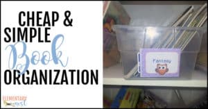 Cheap and simple book organization