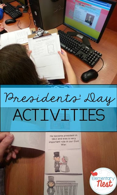 President's Day Activities for primary students- activities, resources, and more for Presidents Day
