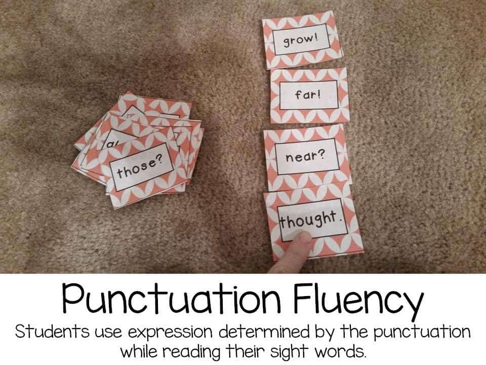 Punctuation fluency