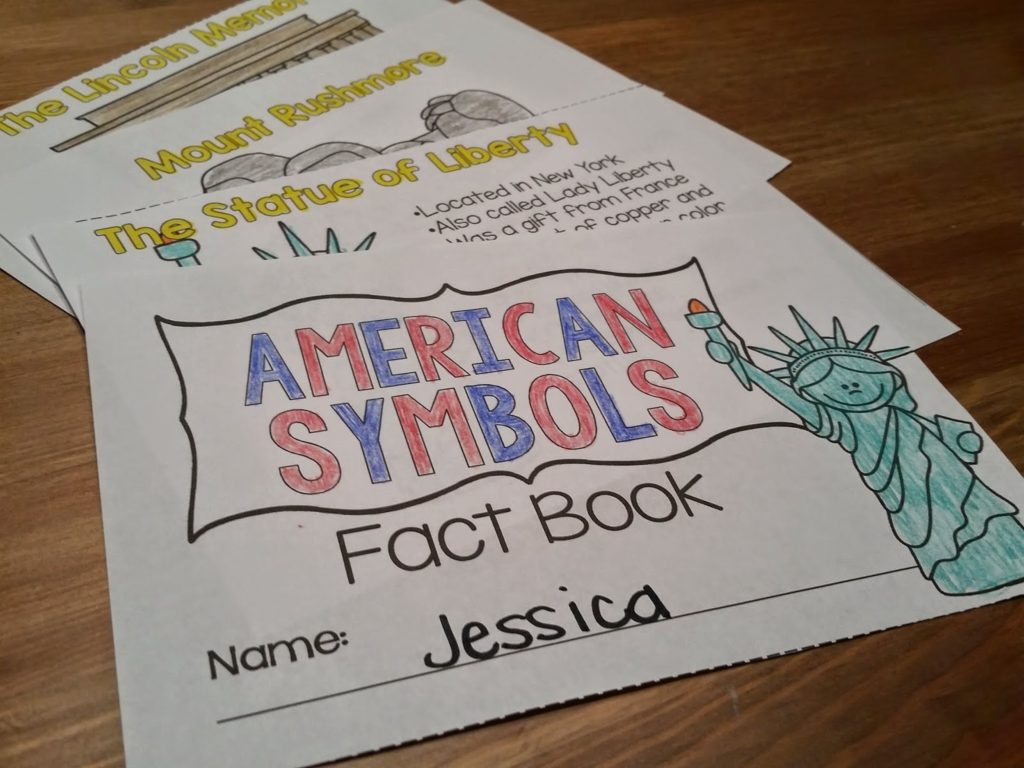 Mini book with facts for student learning