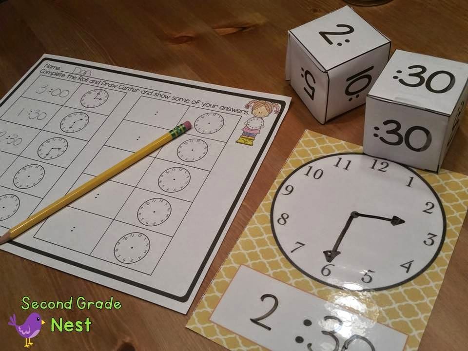 Telling Time Activities- Clock Activities for students- telling time to the hour, quarter hour, half hour, and five minutes- time centers, time interactive notebook, time worksheets