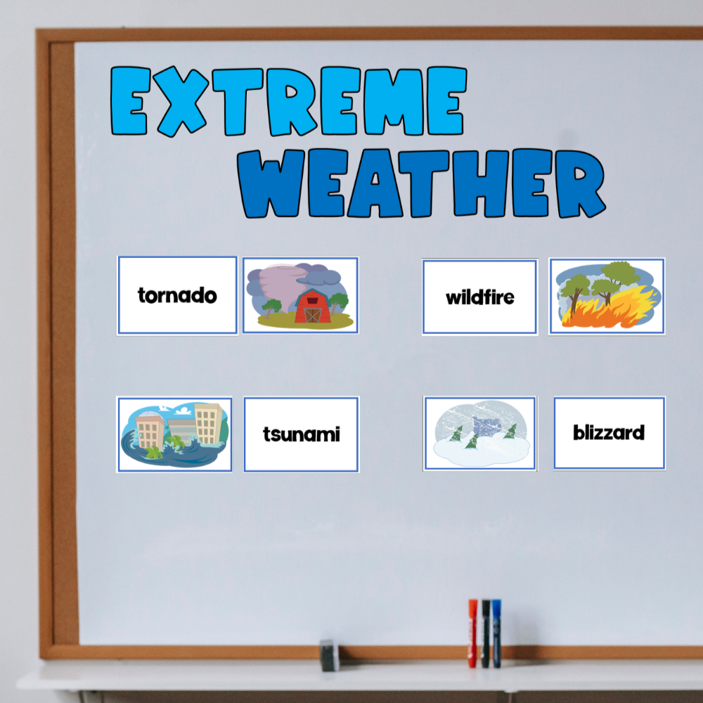 5 Great Weather Activities, Anchor Charts, and Weather Books FREE Weather Anchor Chart and Writing Activity