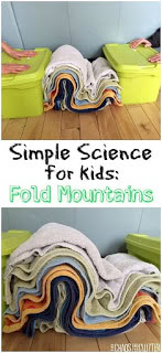 Landforms experiment to teach plate tectonics