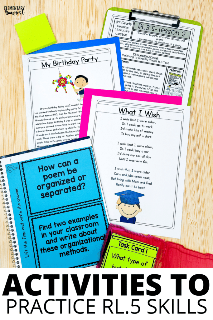 Printable Lessons and activities for teaching story structure