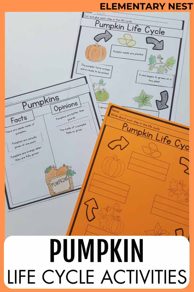 October Lesson Plan Themes and October Teaching Resources apple life cycle pumpkin life cycle science activities