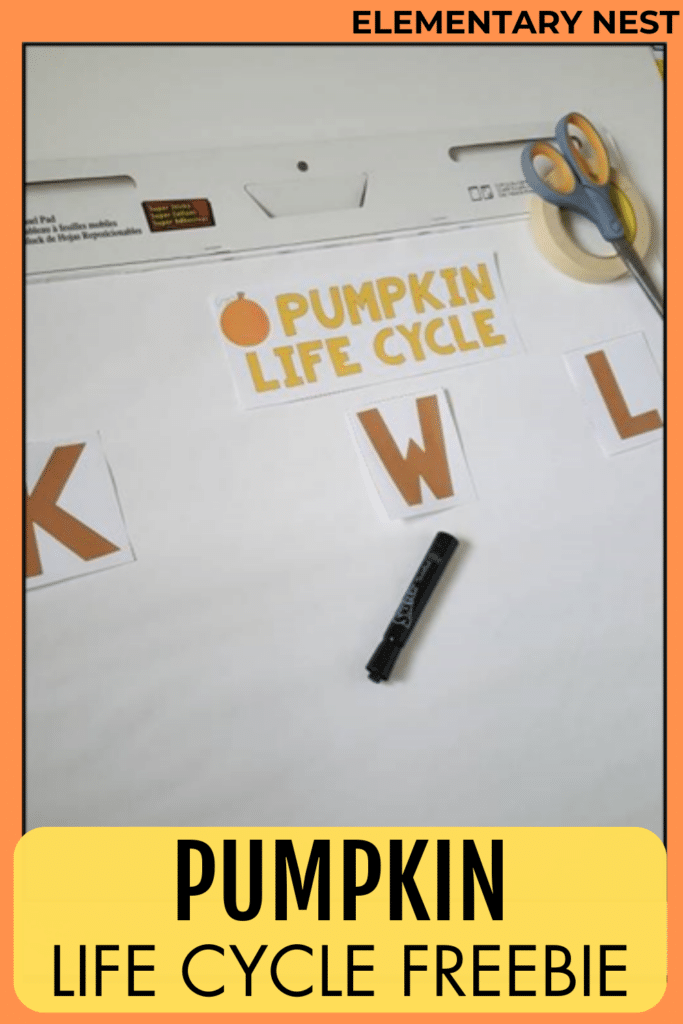 October Lesson Plan Themes and October Teaching Resources free pumpkin KWL chart