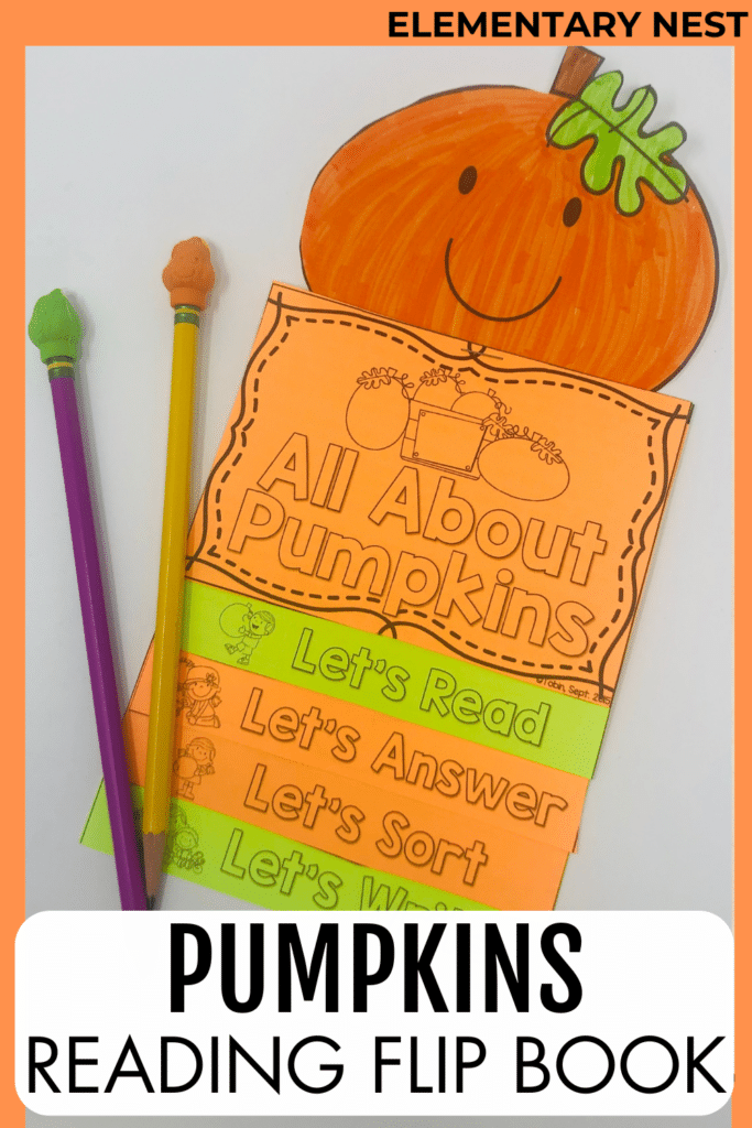 October Lesson Plan Themes and October Teaching Resources pumpkin reading flip book