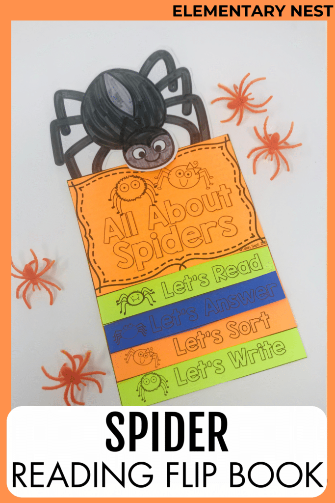 October Lesson Plan Themes and October Teaching Resources spider flip book