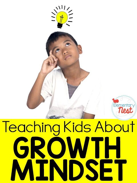 Growth Mindset lessons and activities- teaching kids about growth mindsets- blog post with free activities and ideas.