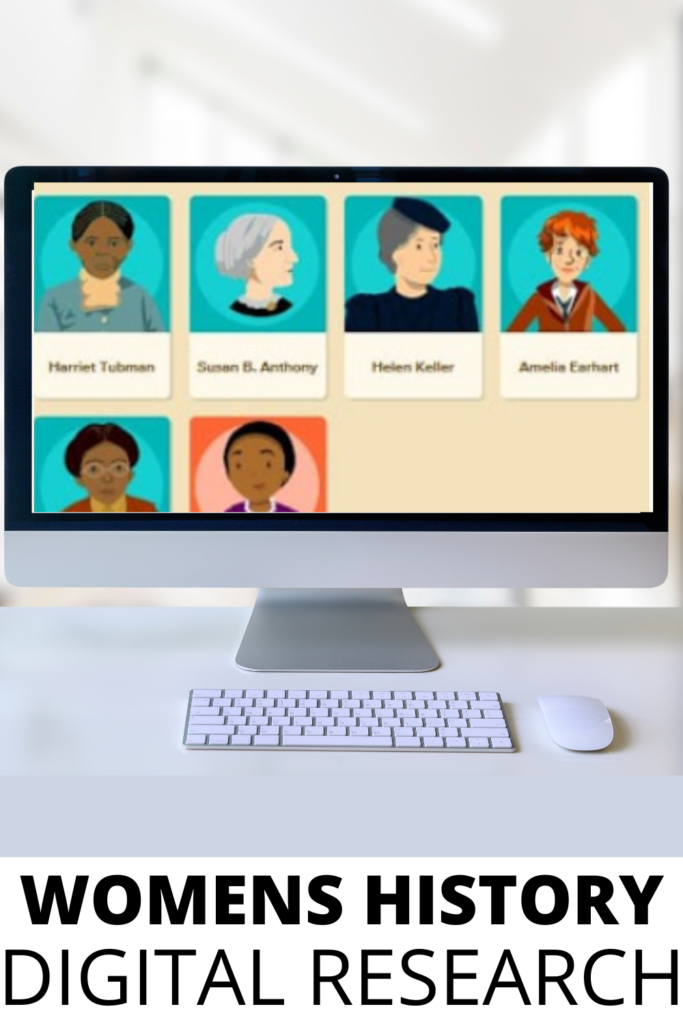 Digital research for Women's History Month Activities