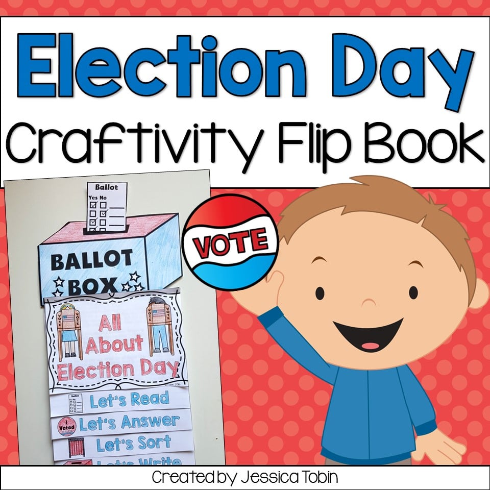 Election Day Craftivvity Flip Book for 1st and 2nd grade students.