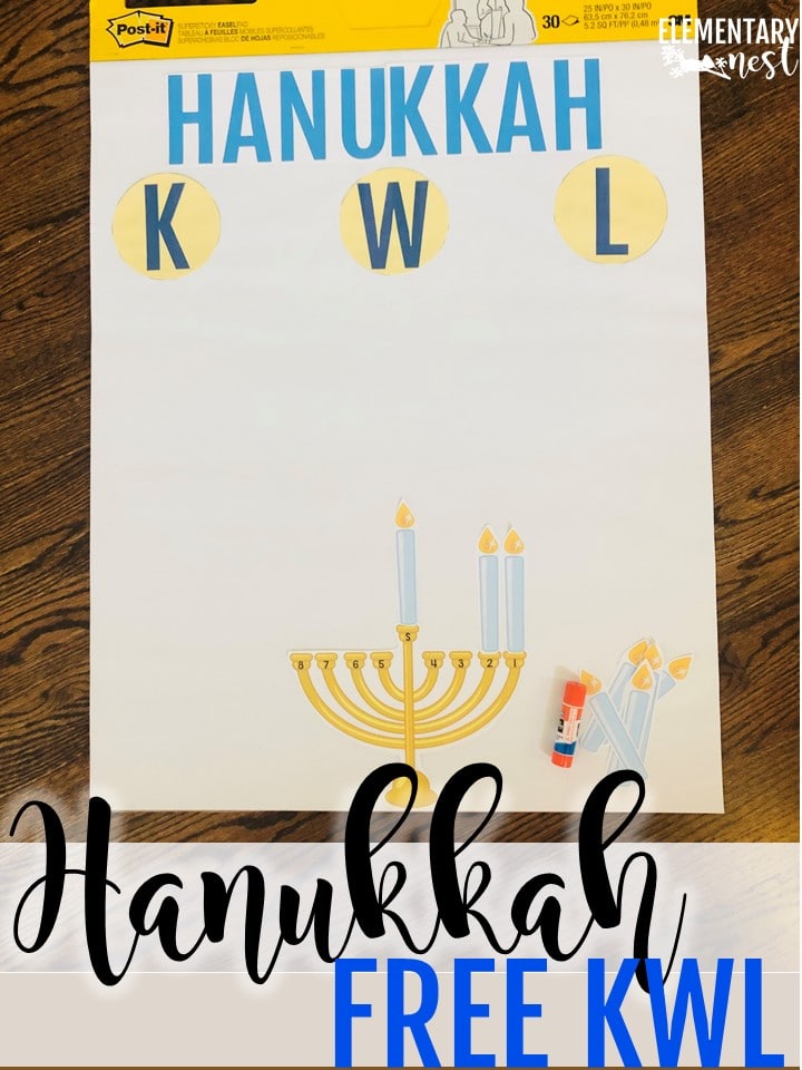 FREE KWL Chart- Hanukkah Activities and Lessons.