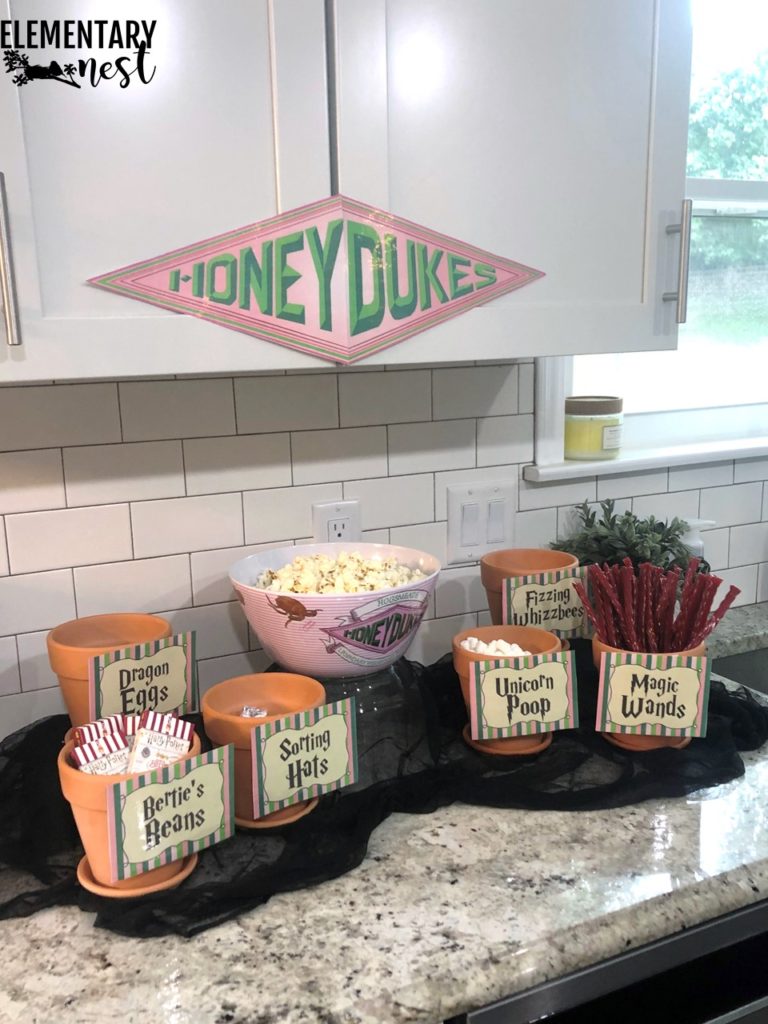 harry potter party food and snacks honeydukes