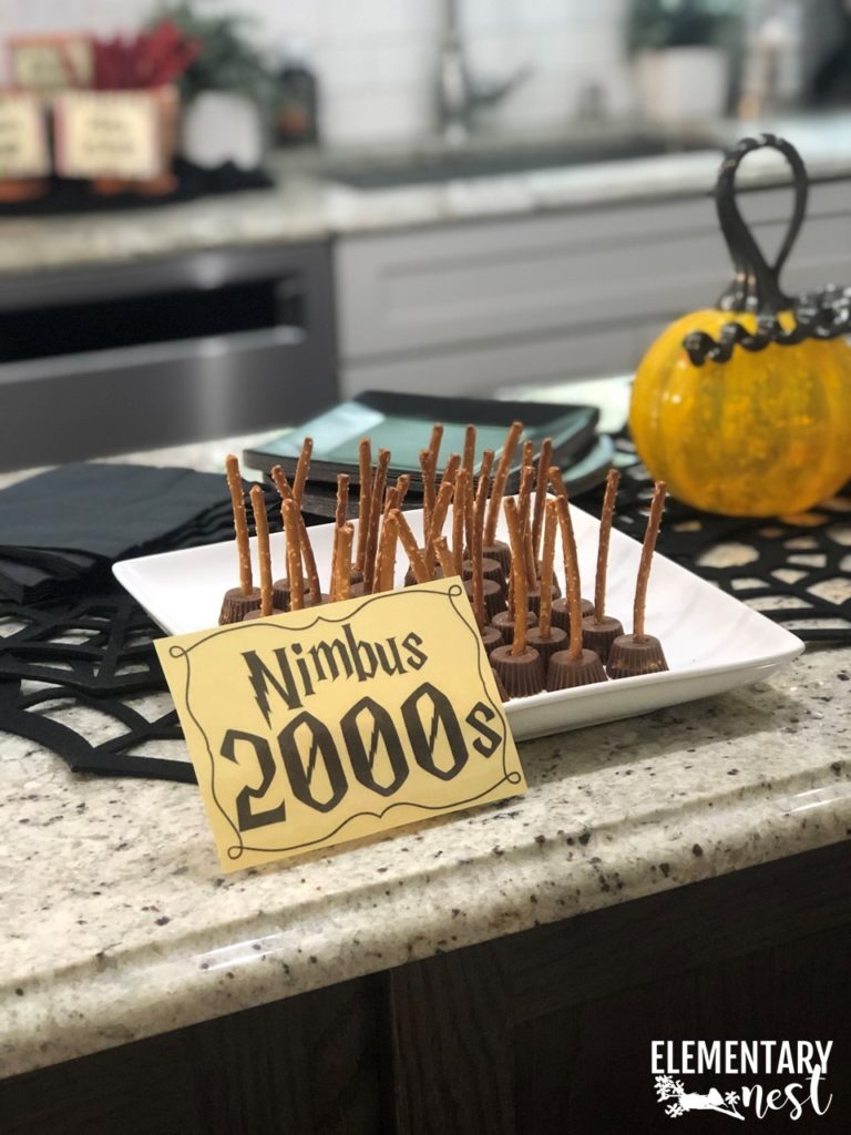 nimbus 2000 reese cup and pretzel sticks