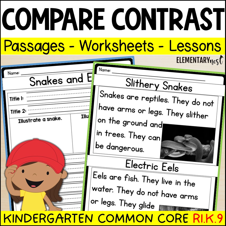 Kindergarten Nonfiction Compare and Contrast RI.K.9