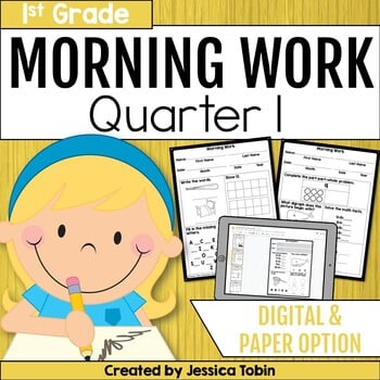 First Grade Morning Work 1st Quarter
