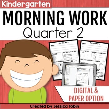 Kindergarten Morning Work 2nd Quarter