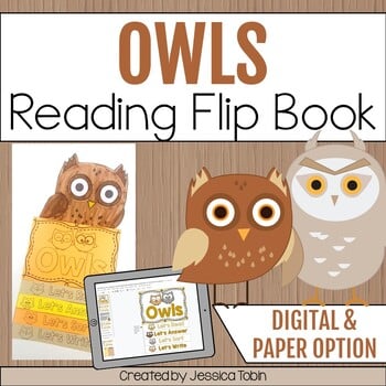 Owls Reading Flip Book