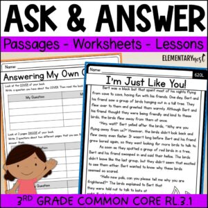 3rd Grade Ask and Answer Questions