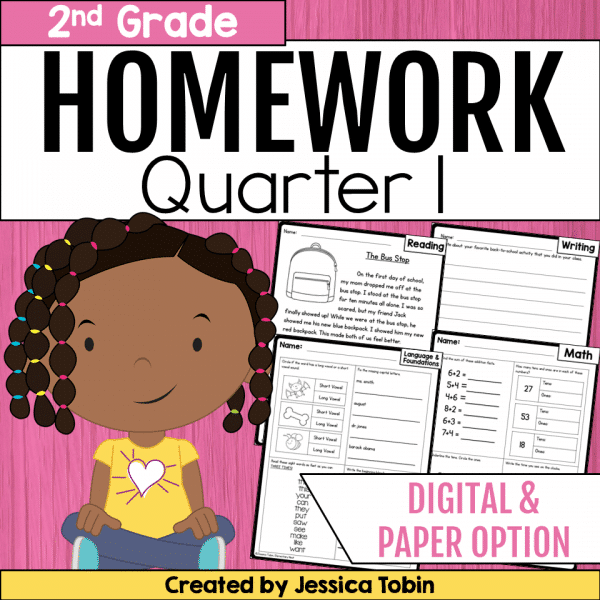 2nd Grade Homework- 1st Quarter