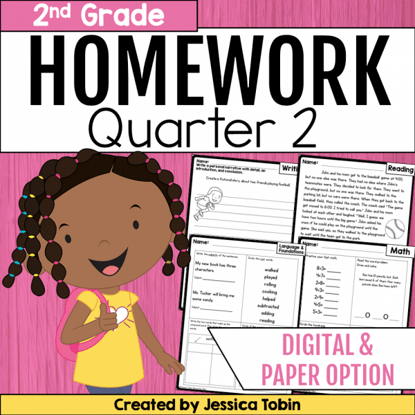 2nd Grade Homework- 2nd Quarter