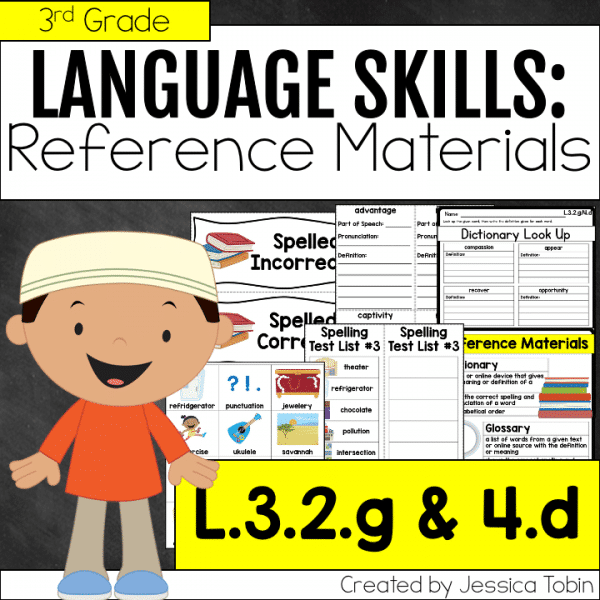 L.3.2.g and L.3.4.d Dictionary Skills and Reference Materials