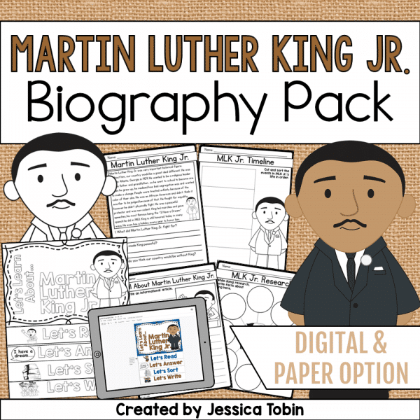 Martin Luther King Jr. Biography Pack