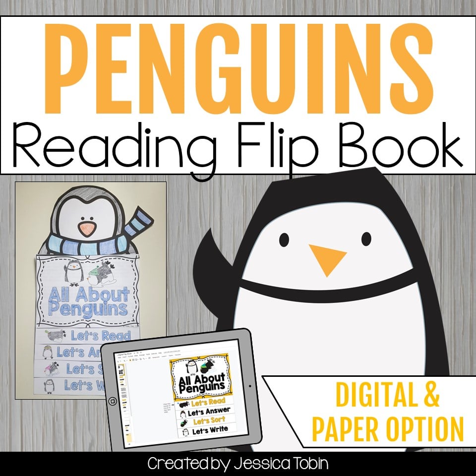 Penguins Flip Book - Elementary Nest