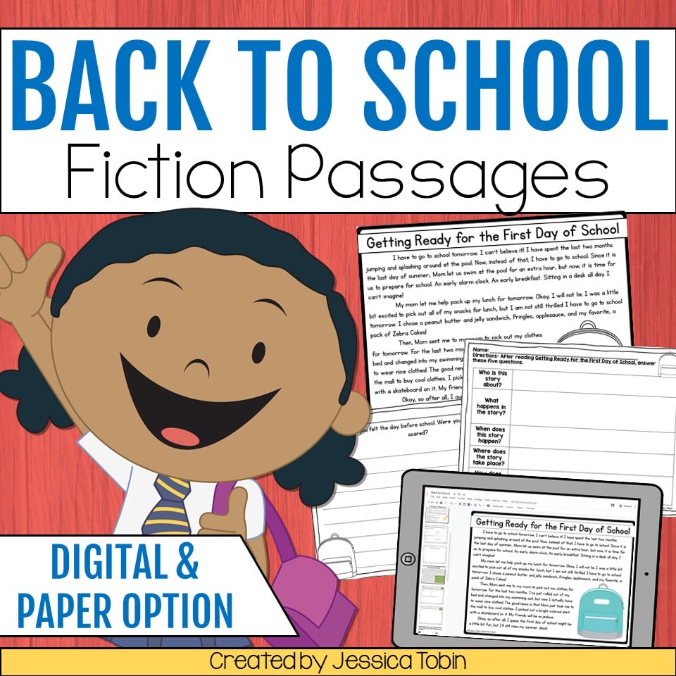 Back to school fiction passages