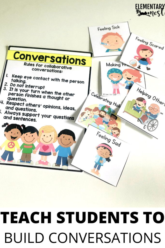 Building conversations poster and topic cards