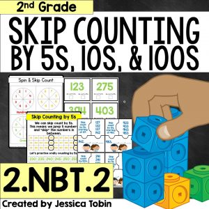 Skip counting activity bundle for 2nd grade