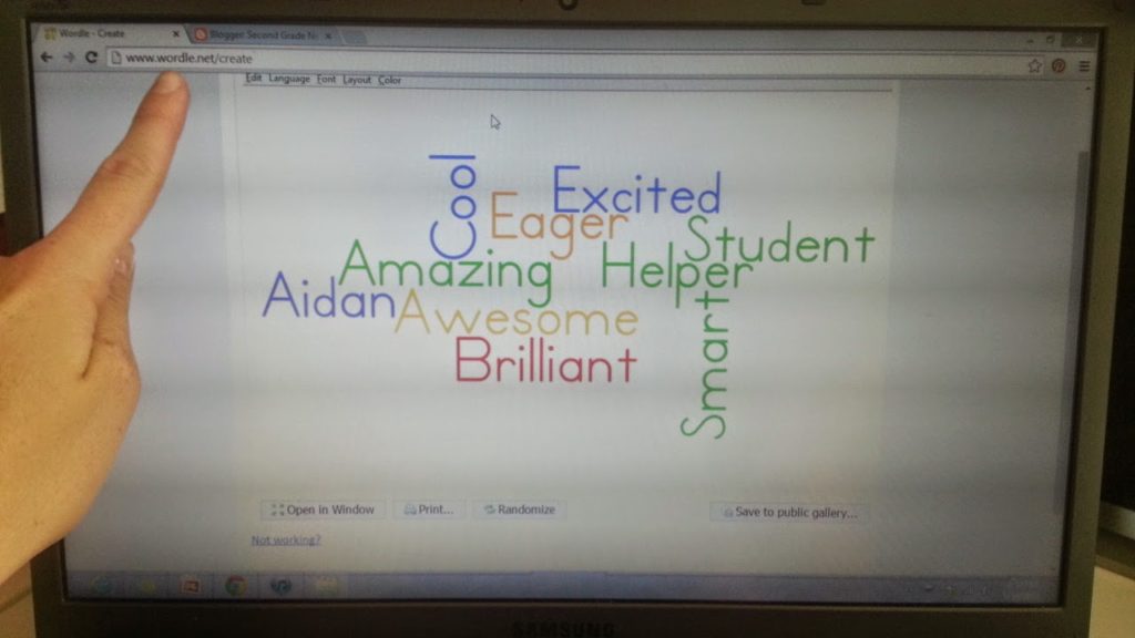 Wordle design for student gifts