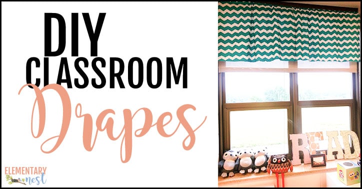 DIY classroom drapes