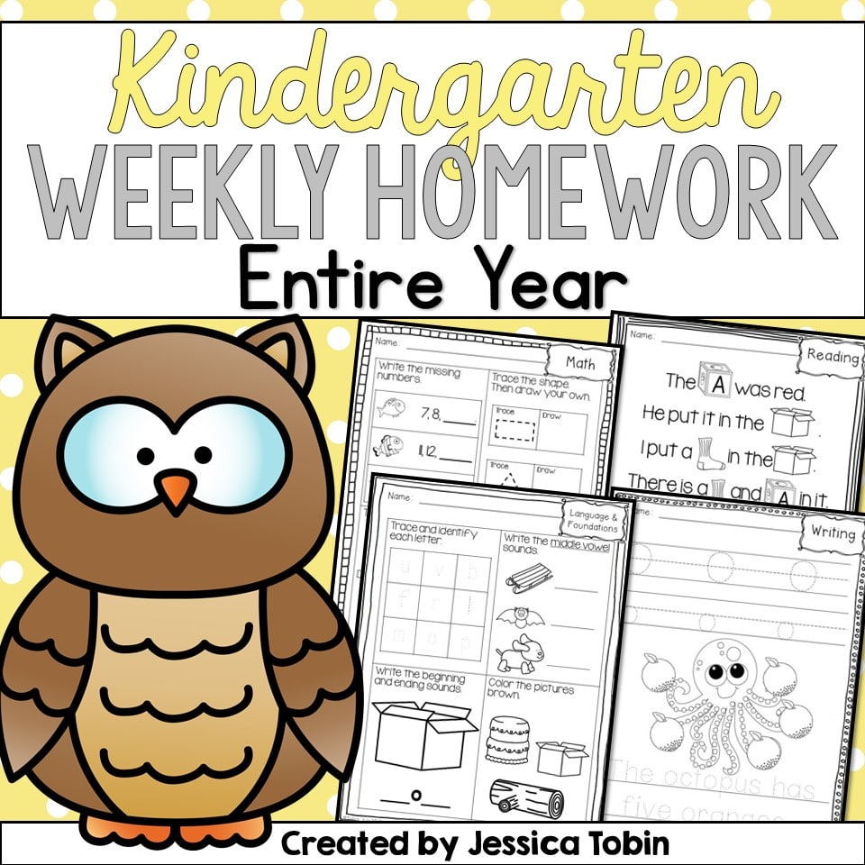 Third grade weekly homework bundle