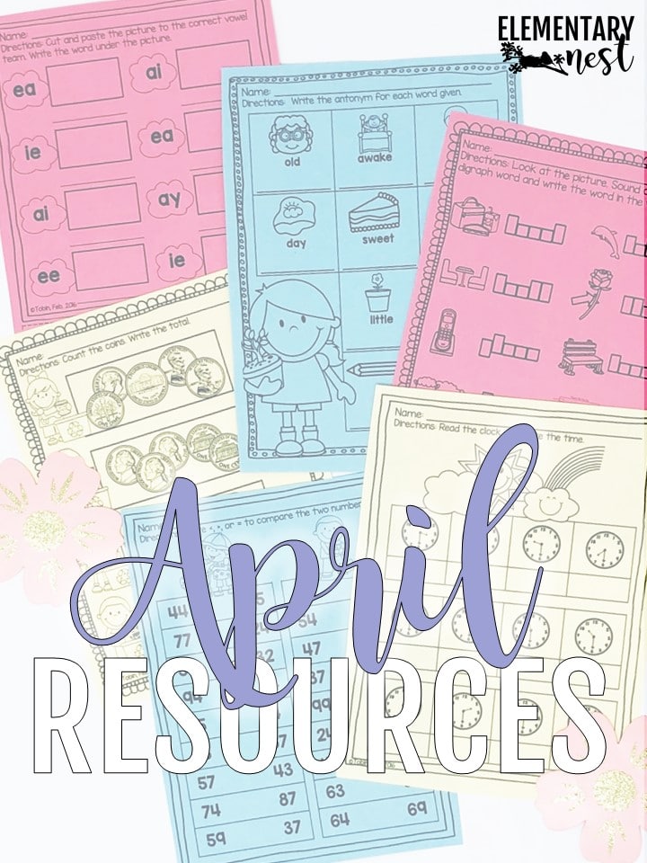 April resources for teachers