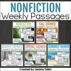 Weekly Nonfiction Reading Passages Bundle