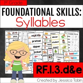 RF.1.3.d&e- Syllable Activities and Lessons
