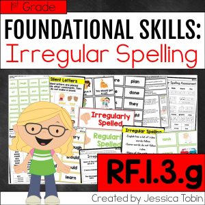 RF.1.3.g- Irregularly Spelled Words Activities