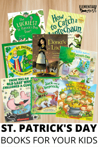 St. Patrick's Day Read Aloud Books for elementary lessons and activities