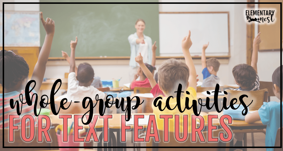 Whole Group Text features activities for elementary ELA classrooms students 