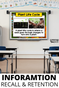 Science presentation for elementary students, plant life cycle science presentation powerpoint, vocabulary, science lesson
