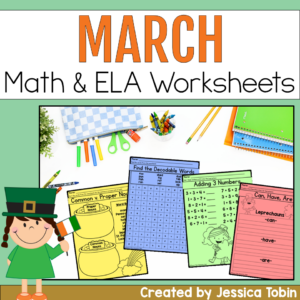 March ELA and Math Worksheets