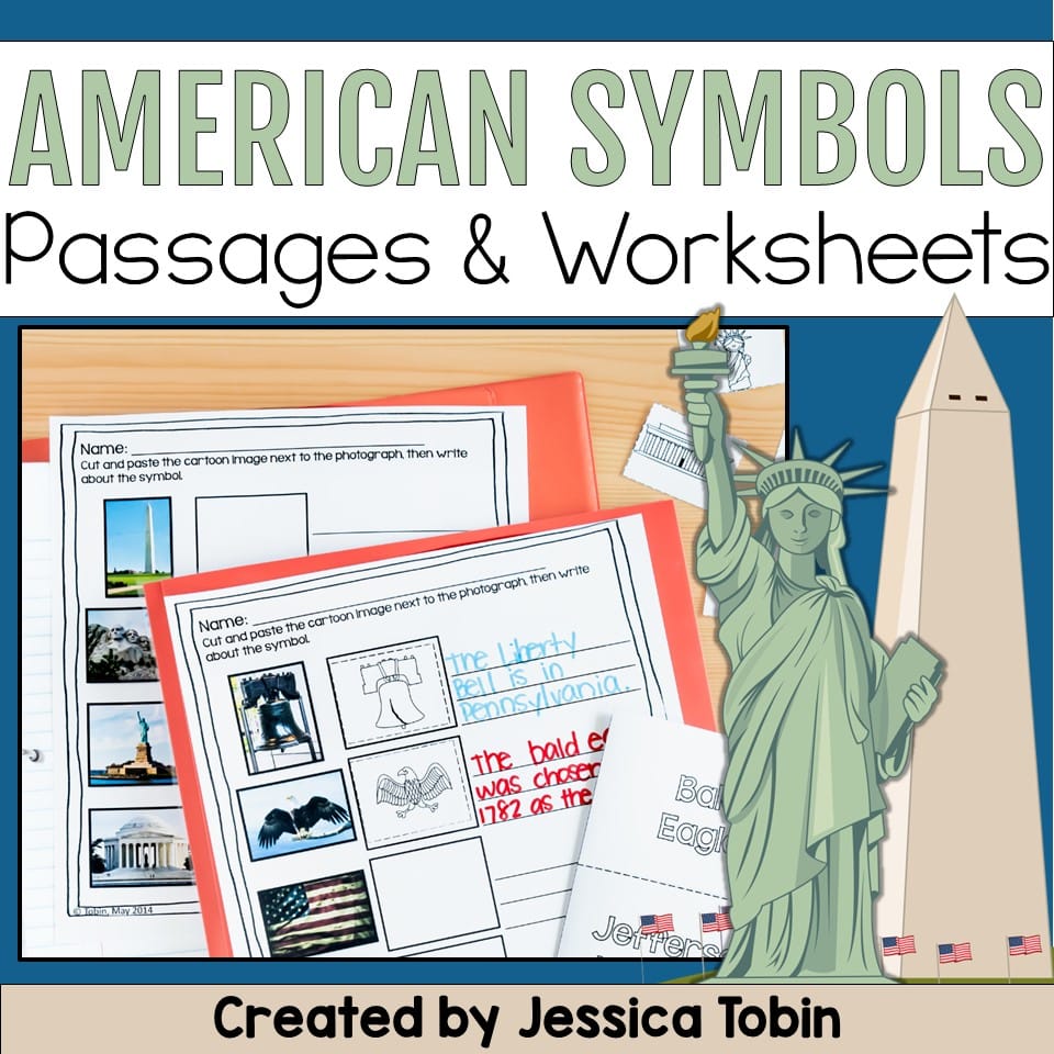 American Symbols  American symbols, Social studies worksheets