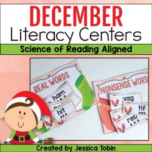 December Phonics Centers - Science of Reading