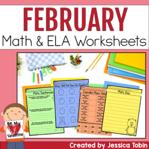 February Math and ELA Worksheets