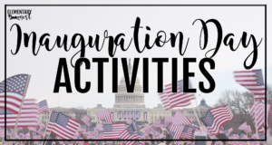 Inauguration Day blog cover- Capitol Building and American Flags